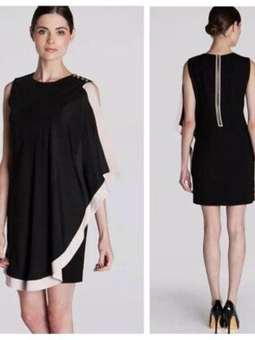 Ted Baker London Bolty Grecian Draped Mini Dress Size 1 US 4